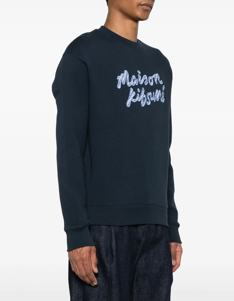 Handwriting Comfort Sweatshirt Navy