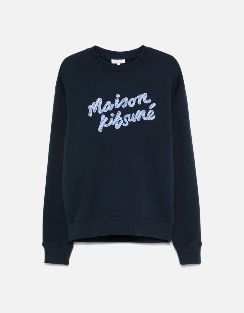 Handwriting Comfort Sweatshirt Navy