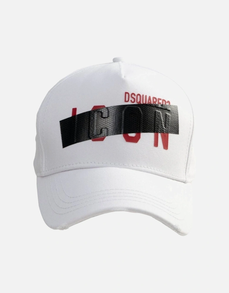 Taped Icon Logo White Cap