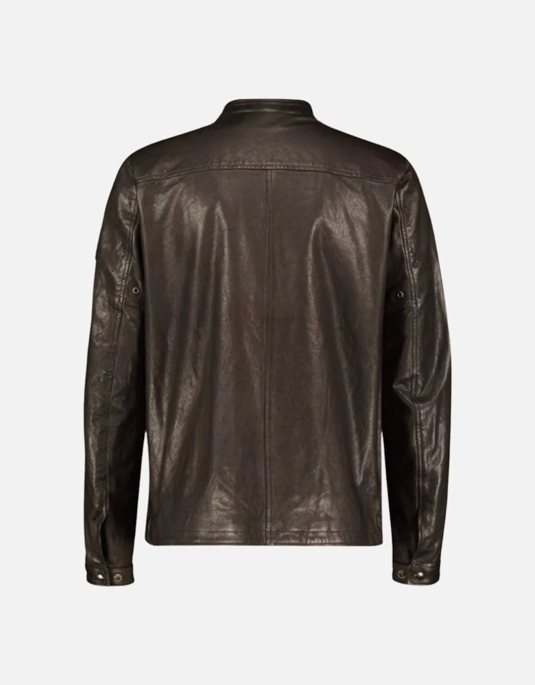 Raceway Dark Brown Leather Jacket