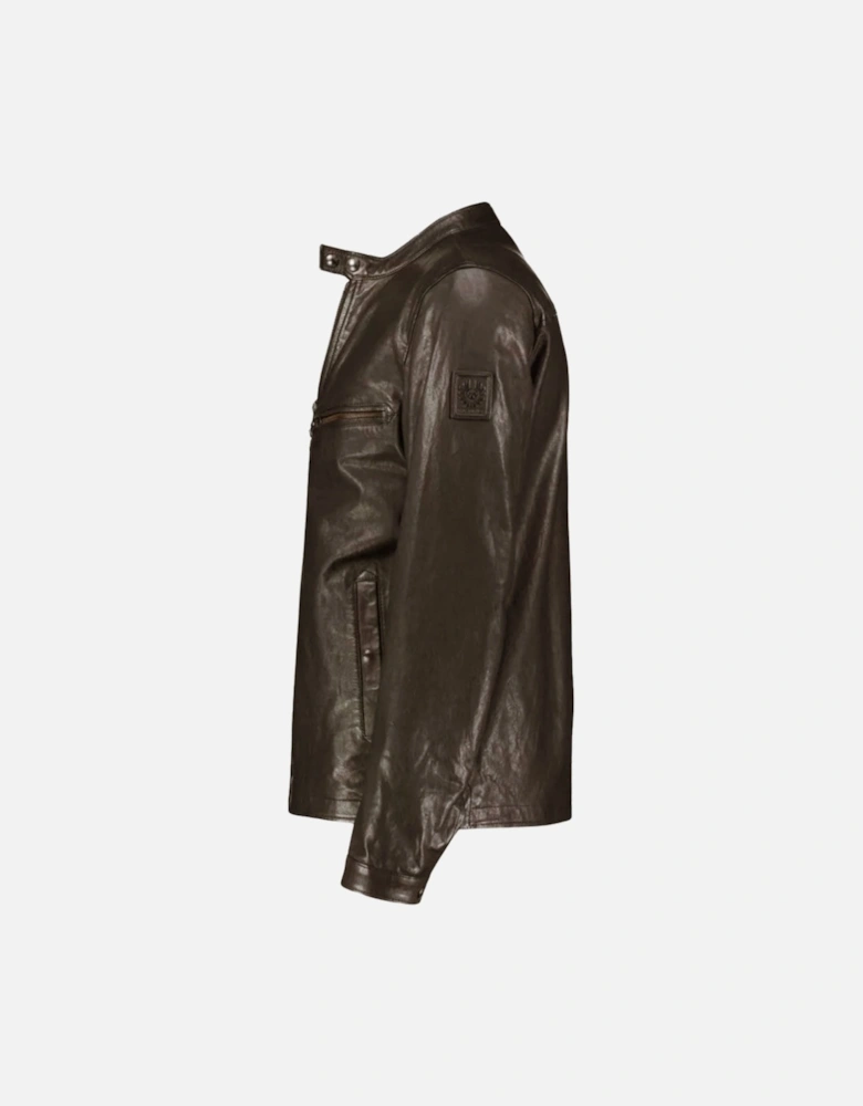 Raceway Dark Brown Leather Jacket