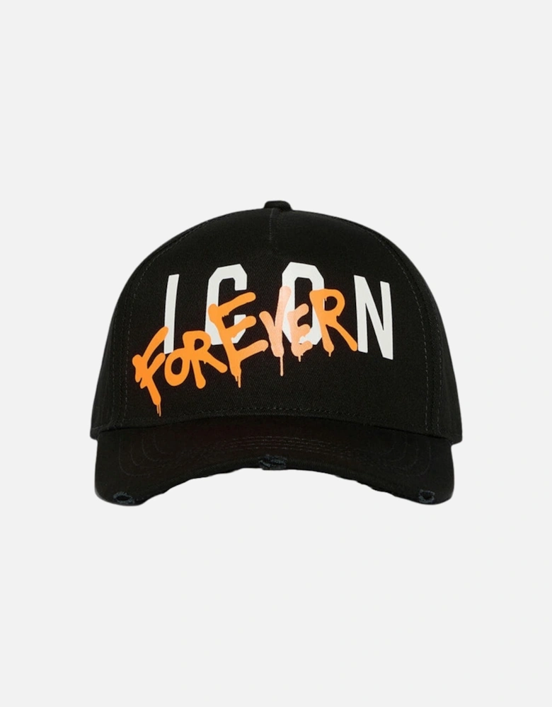 Icon Forever Logo Black Cap