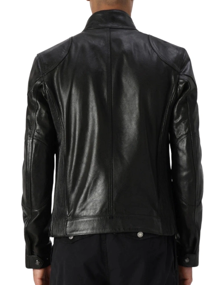 Gangster Black Leather Jacket