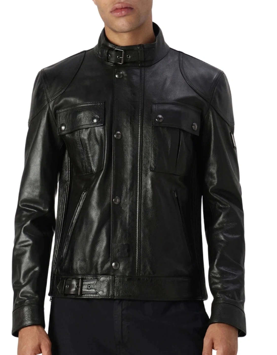 Gangster Black Leather Jacket