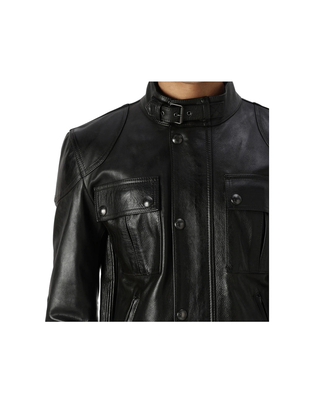 Gangster Black Leather Jacket