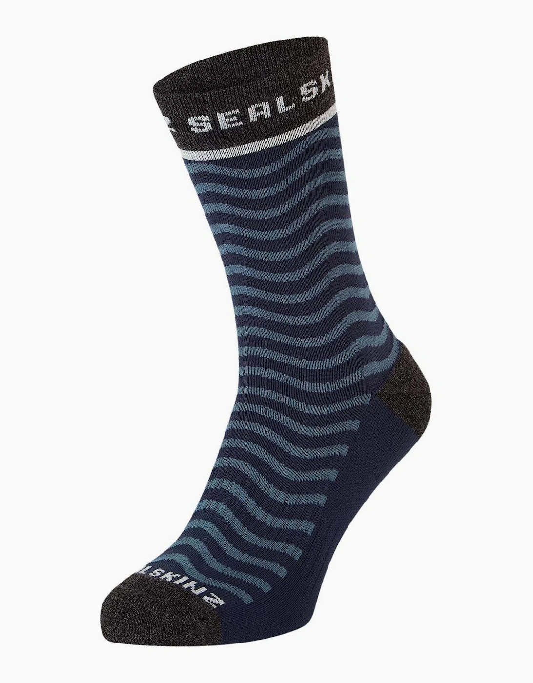 Sealskinz Men's Navy Unisex Rudham Mid Length Sock  8/5/5.5/6/7/6.5/7.5/4/2.5/4.5/3.5/3 S