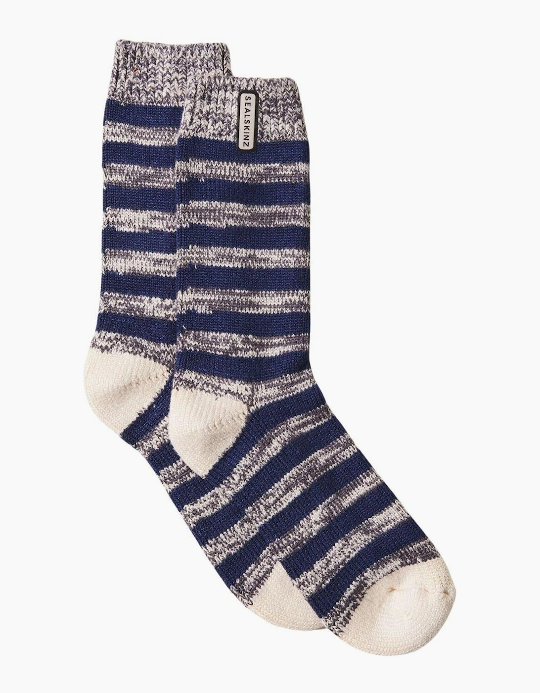 Men's Sealskinz Mens Banham Bamboo Mid Length Sock - Navy - Size: M