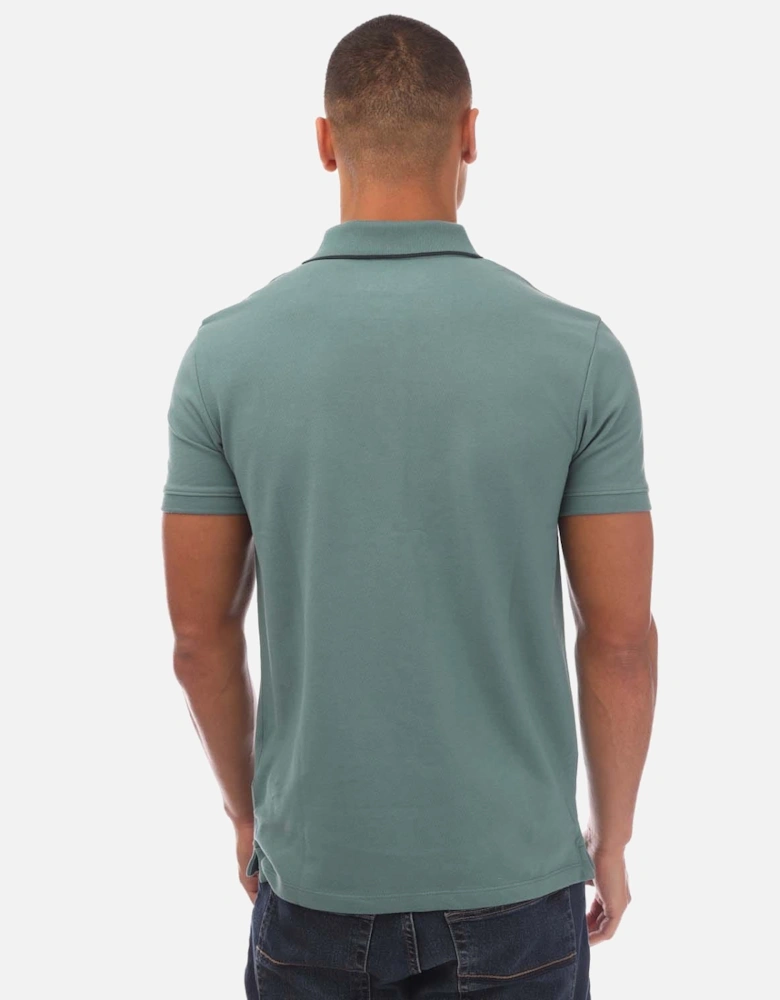 Millers River Printed Neck Polo Shirt