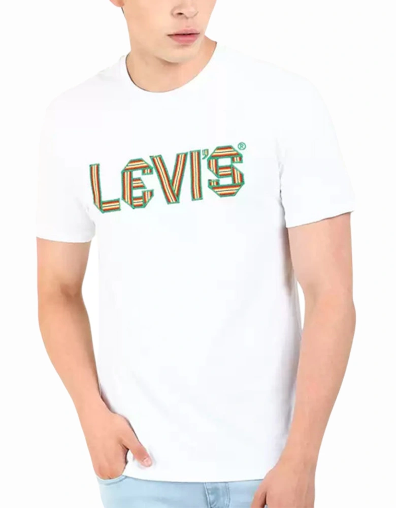 Levis 16960 Men's T Shirt Crew Neck Casual Summer Tee Cotton Tops LEVI Top White