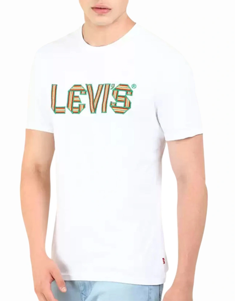 Levis 16960 Men's T Shirt Crew Neck Casual Summer Tee Cotton Tops LEVI Top White