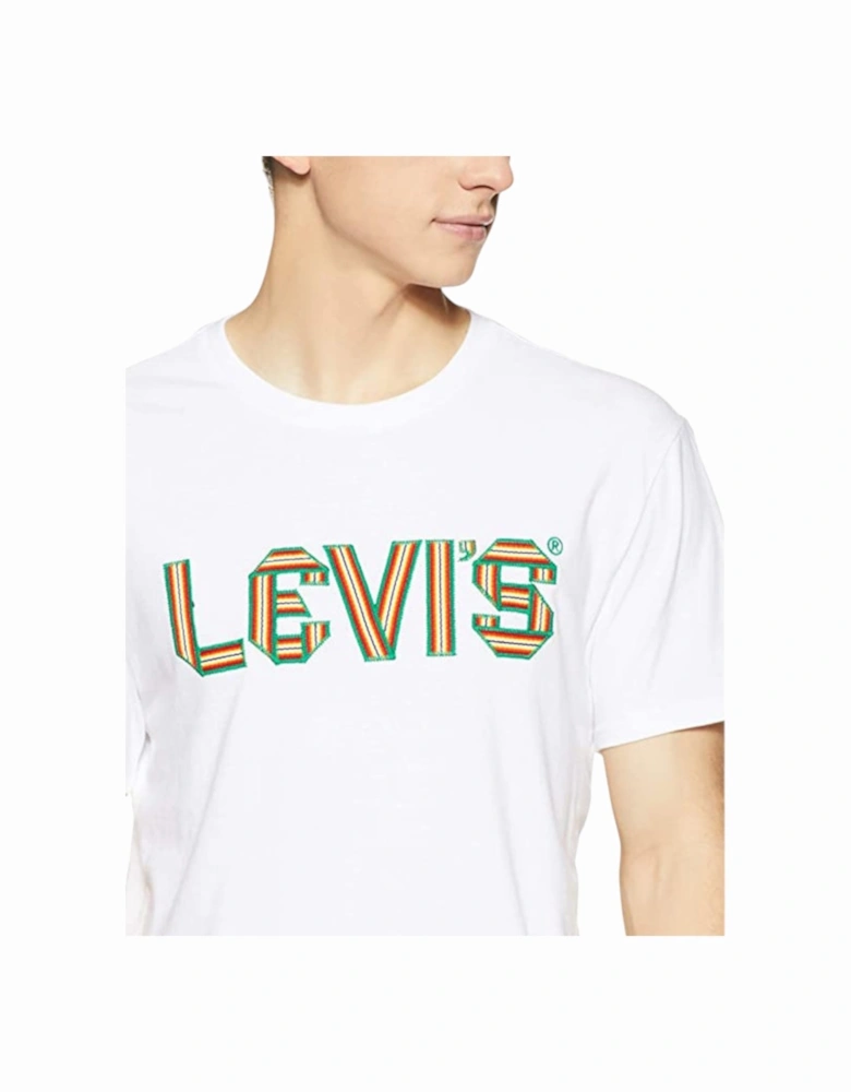 Levis 16960 Men's T Shirt Crew Neck Casual Summer Tee Cotton Tops LEVI Top White