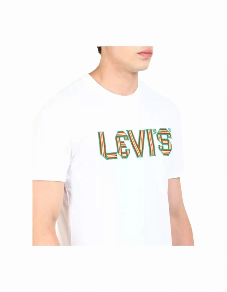 Levis 16960 Men's T Shirt Crew Neck Casual Summer Tee Cotton Tops LEVI Top White