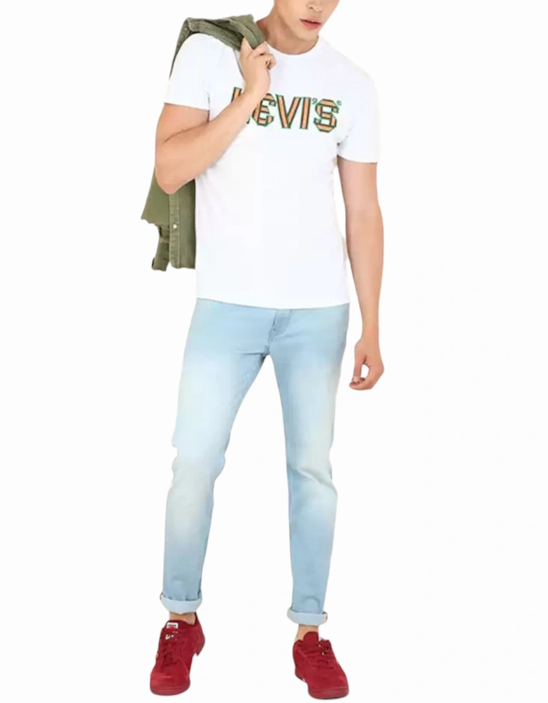 Levis 16960 Men's T Shirt Crew Neck Casual Summer Tee Cotton Tops LEVI Top White