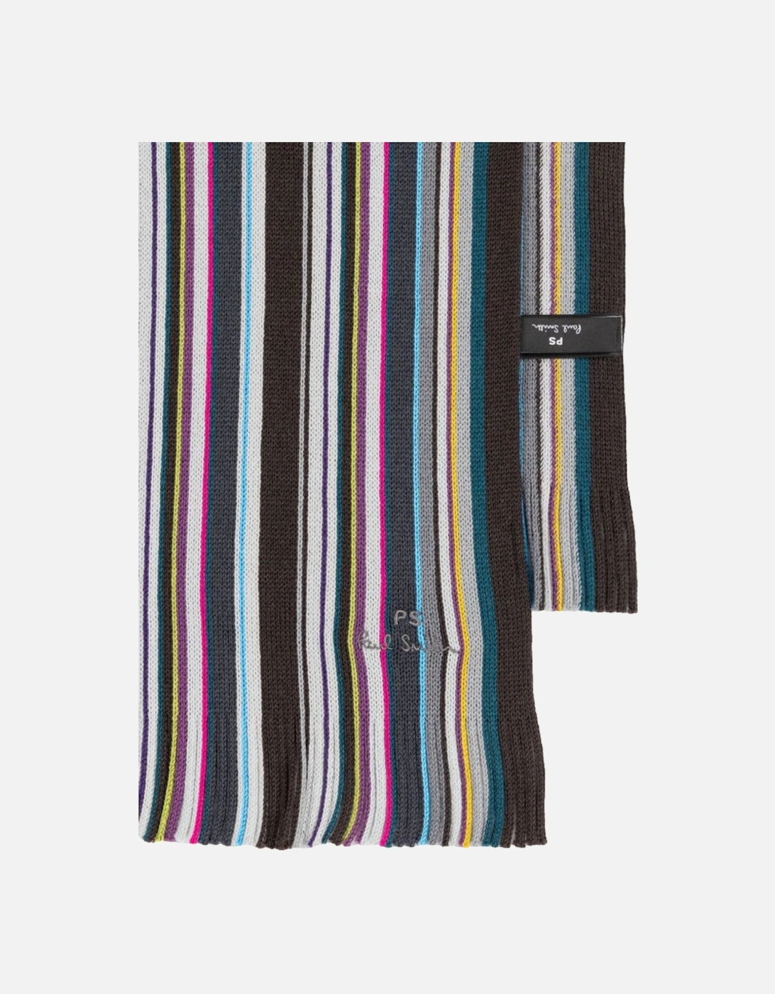 PS PS Multi Colour Stripe Scarf 76 Grey