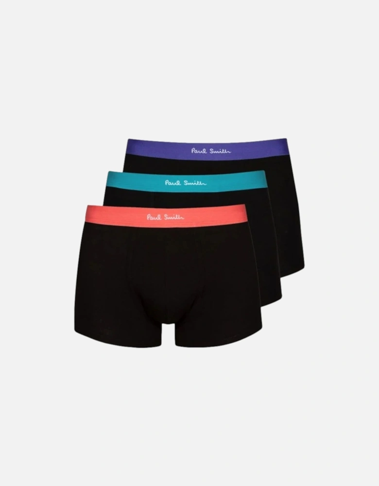 PS 3 Pack Mix Band Trunks 79 BLACK