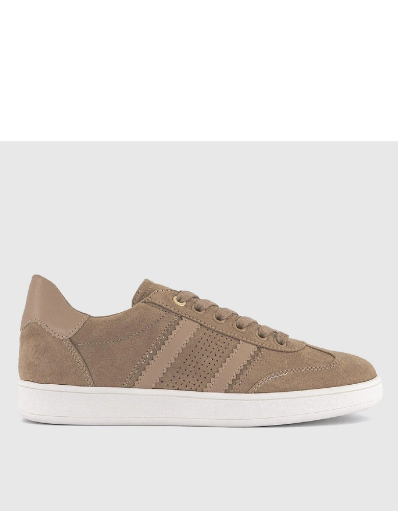 Stripe Retro Athleisure Trainer - Sand