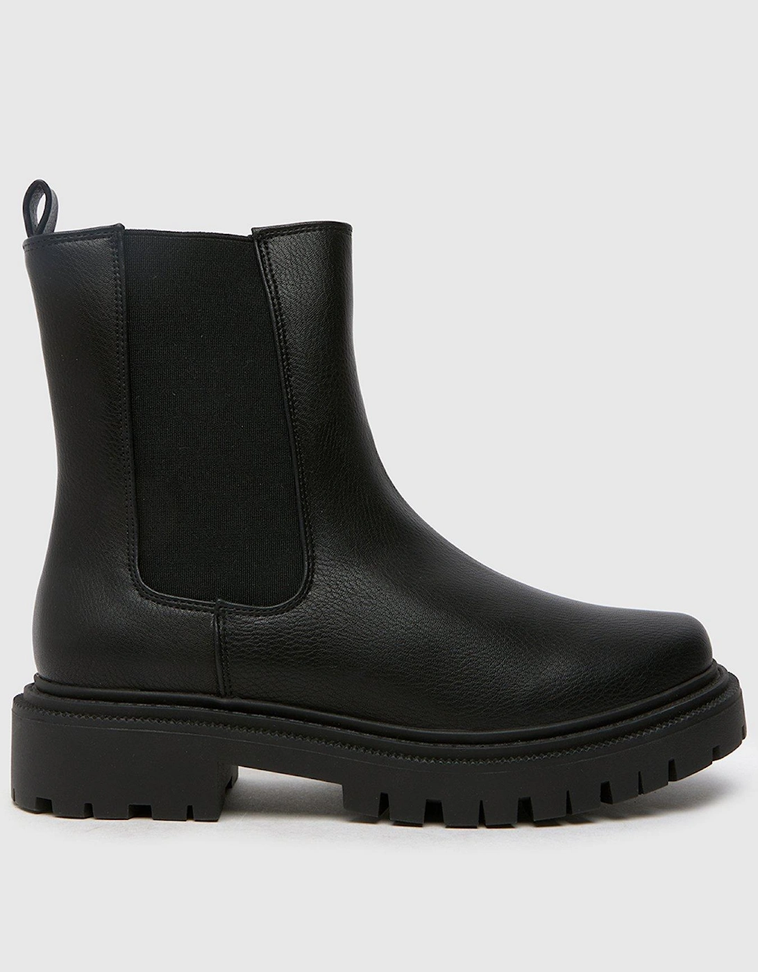 Wide Fit Arlo Chunky Chelsea Boot - Black, 5 of 4