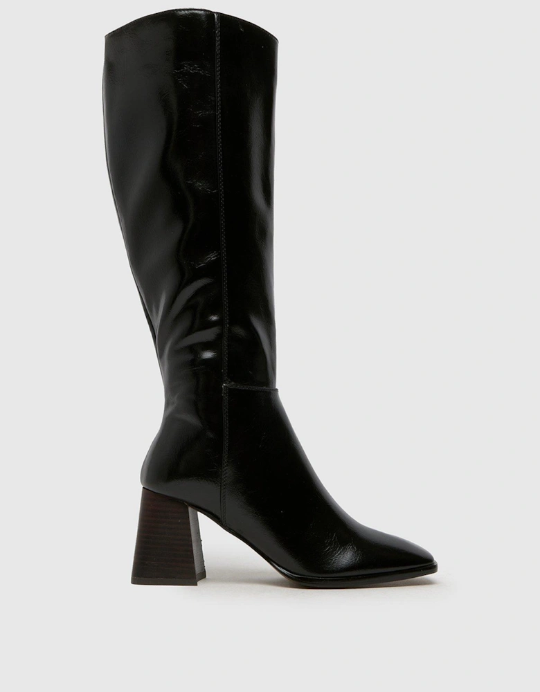 Dova Knee High Boot - Black
