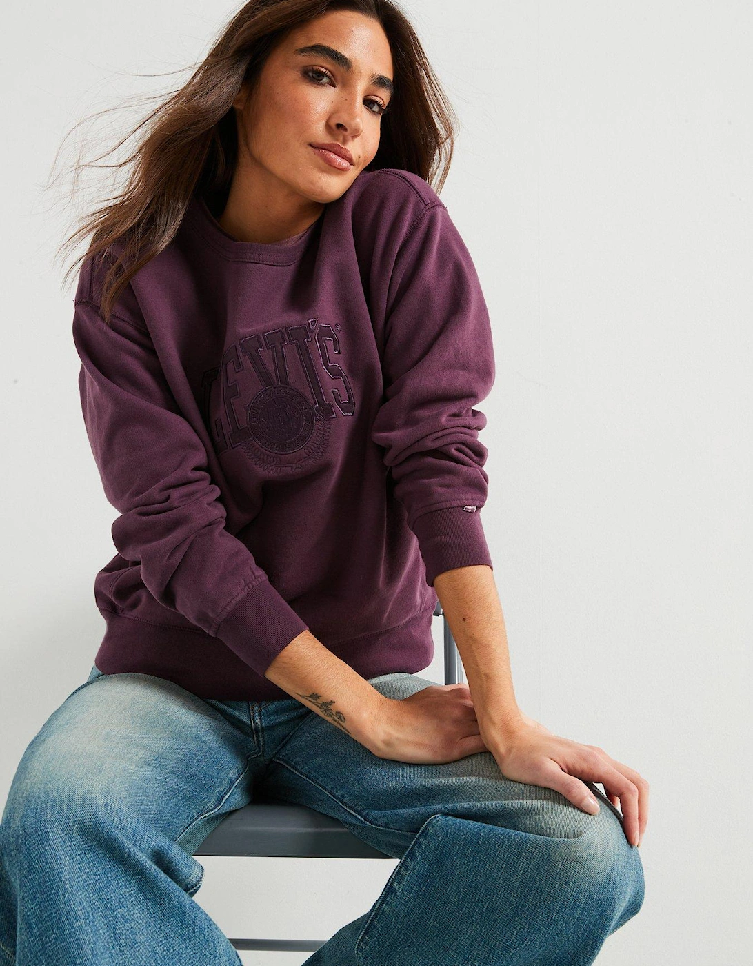 Graphic Heritage Sweatshirt - Plum Perfect - Purple