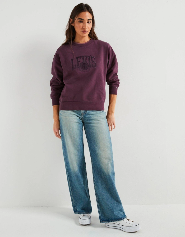 Graphic Heritage Sweatshirt - Plum Perfect - Purple