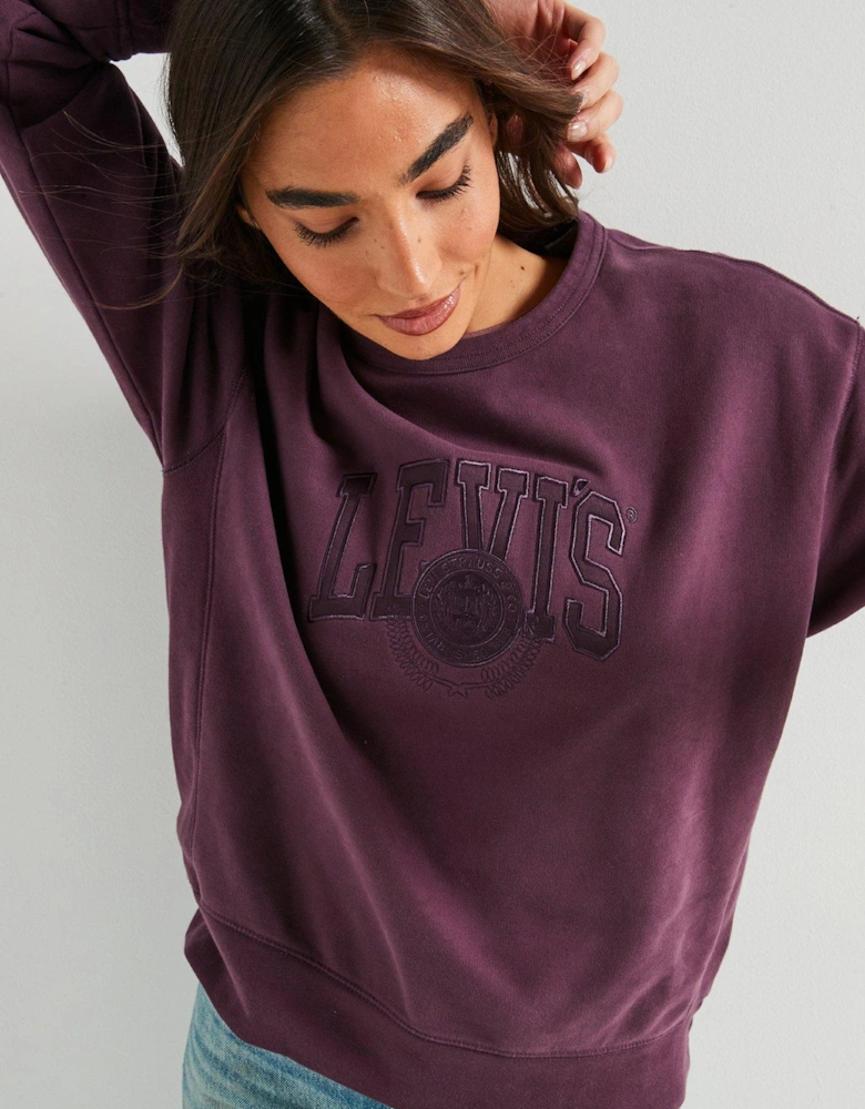 Graphic Heritage Sweatshirt - Plum Perfect - Purple