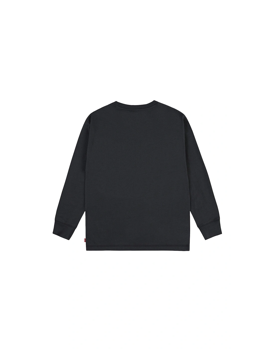Boys Long Sleeve Pocket T-Shirt - Black