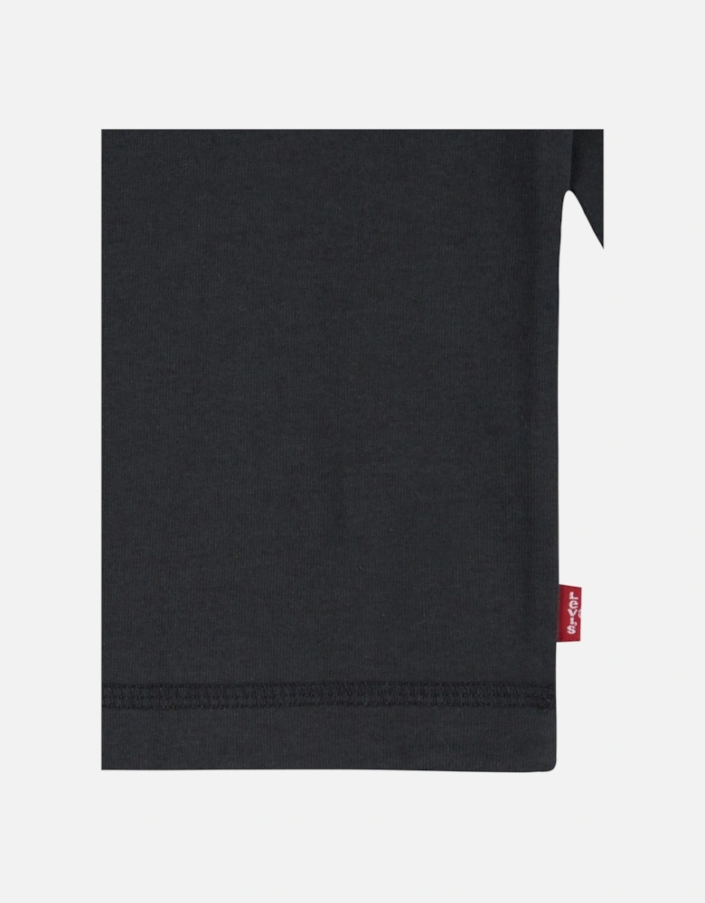 Boys Long Sleeve Pocket T-Shirt - Black