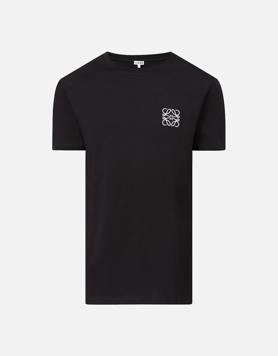 Anagram Embroidered Logo T-Shirt in Black, 6 of 5