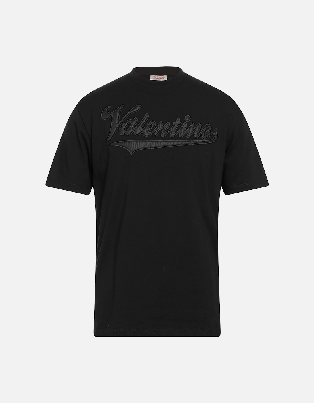 Men's Valentino Garavani Varsity Logo T-Shirt in Black - Size: 40