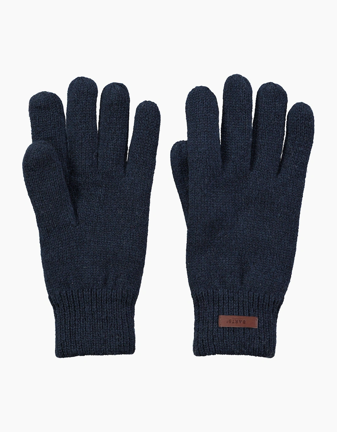Barts Men's Barts Mens Haakkon Wool Fleece Lined Ribbed Cuff Gloves - Navy