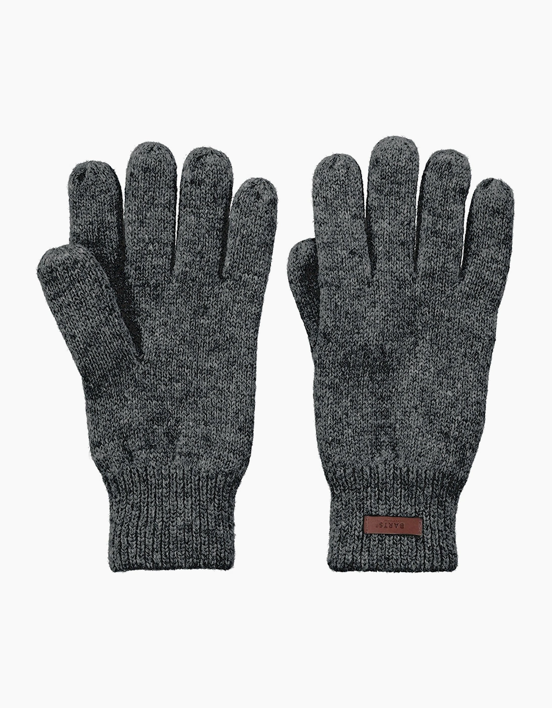 Barts Men's Barts Mens Haakkon Wool Fleece Lined Ribbed Cuff Gloves - Grey