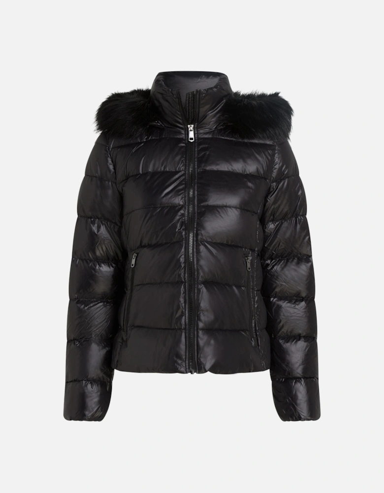 Tyra Gloss Down Faux Fur Womens Jacket