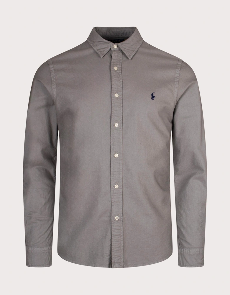 Slim Fit Garment-Dyed Oxford Shirt