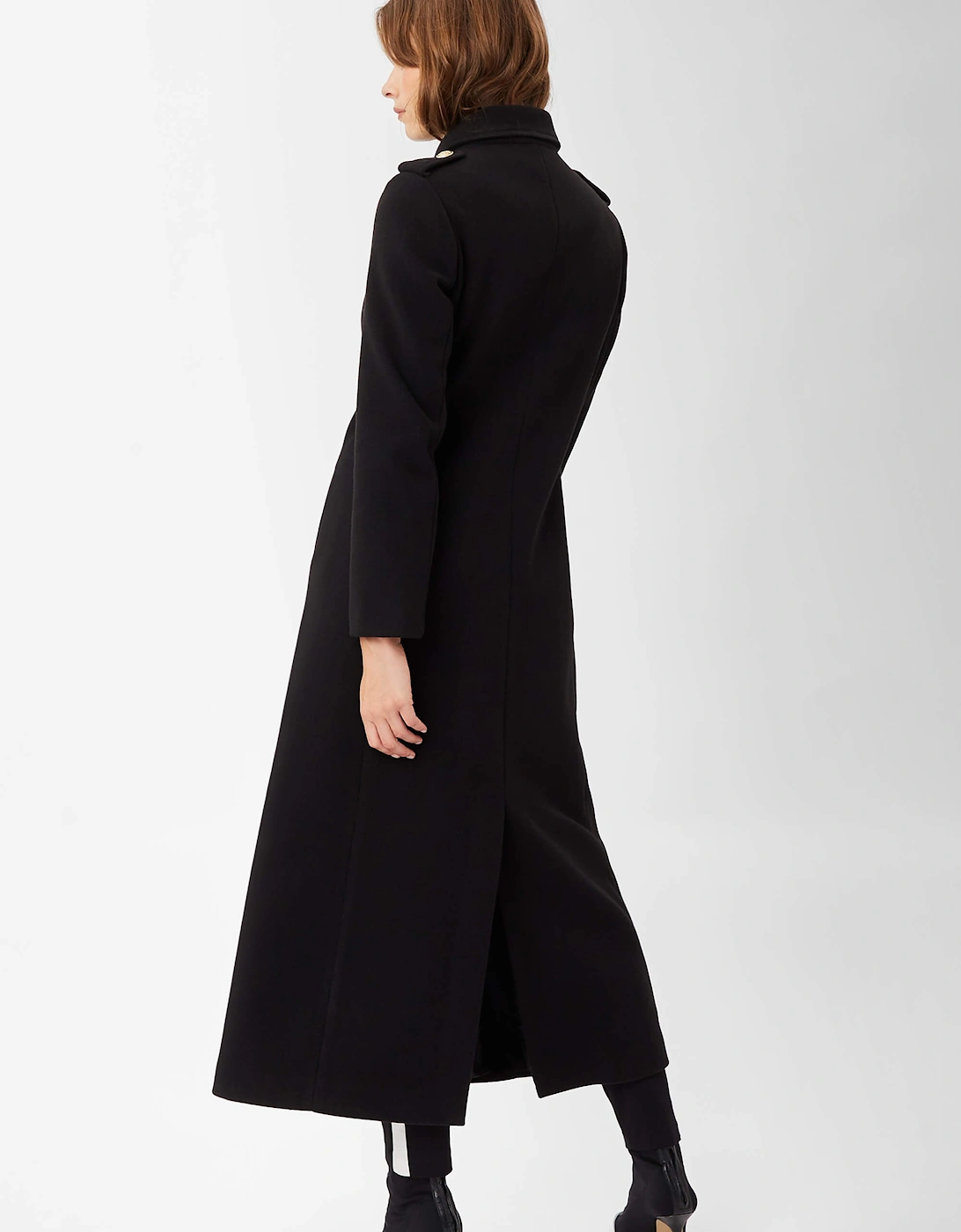 Long Military Black Coat