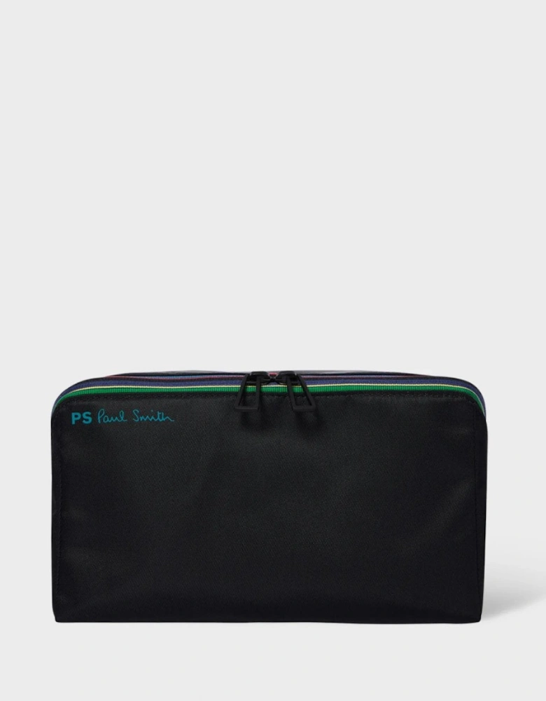 Mens Leather Washbag