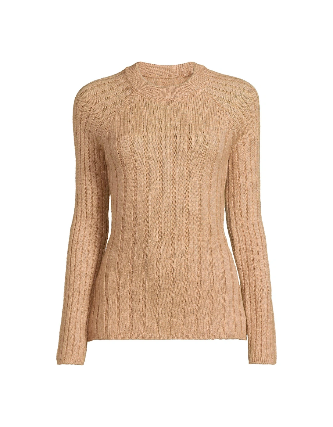 Tie Back Knitted Jumper - Beige