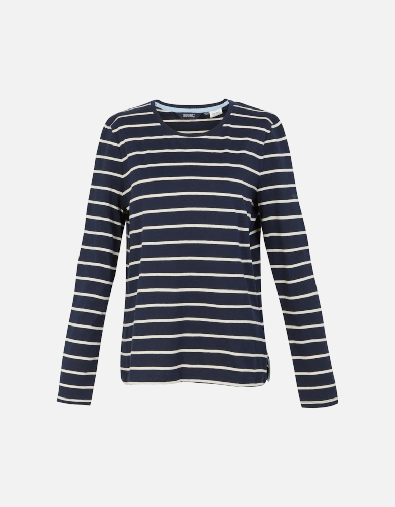 Womens/Ladies Federica II Stripe Long-Sleeved T-Shirt