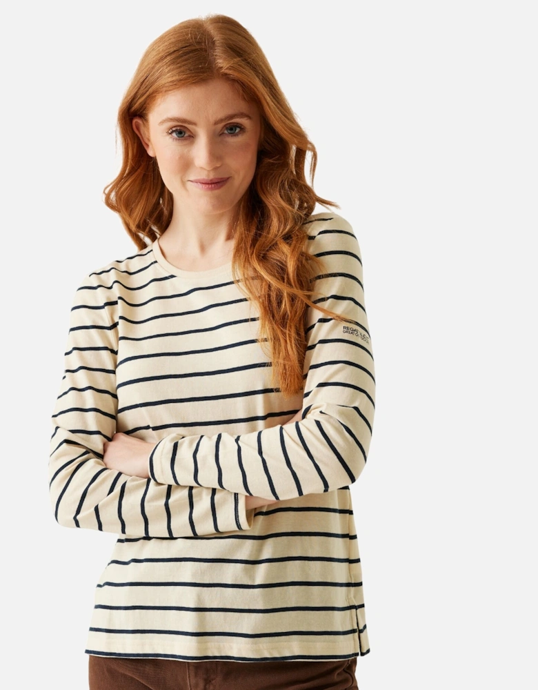 Womens/Ladies Federica II Stripe Long-Sleeved T-Shirt