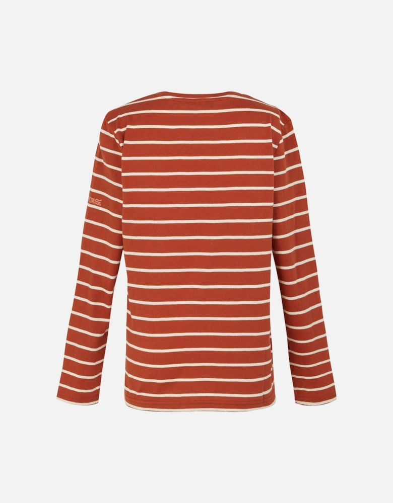 Womens/Ladies Federica II Stripe Long-Sleeved T-Shirt