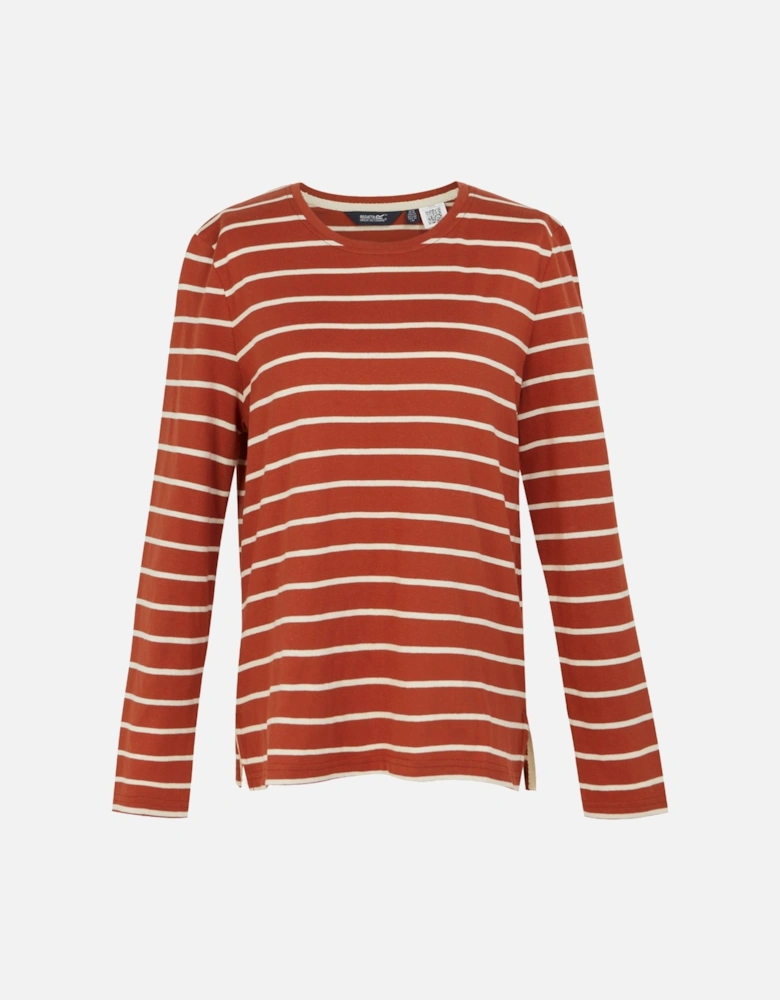 Womens/Ladies Federica II Stripe Long-Sleeved T-Shirt