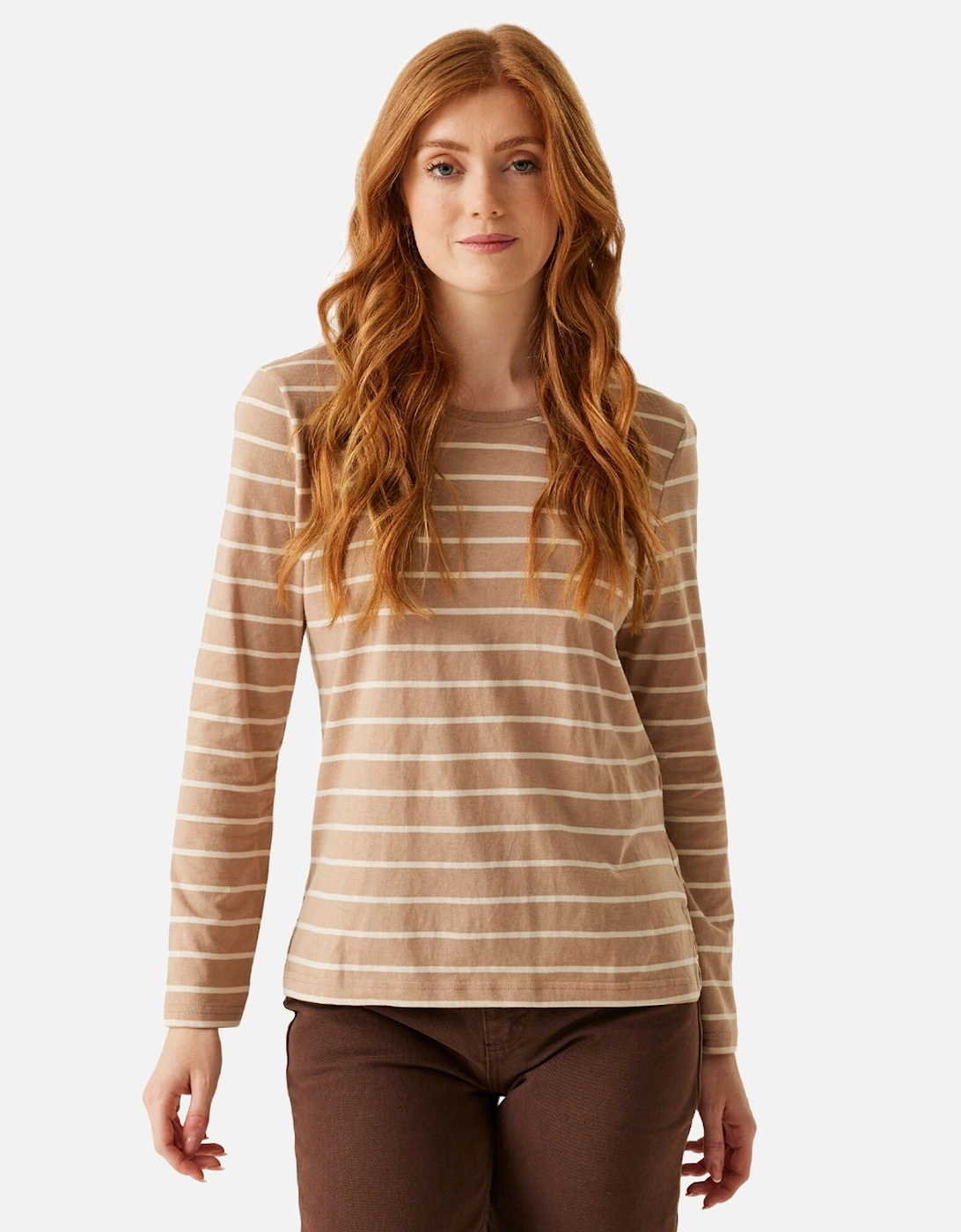 Womens/Ladies Federica II Stripe Long-Sleeved T-Shirt