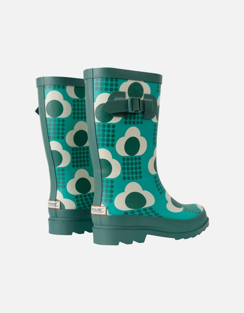 Womens/Ladies Orla Kiely Rain Cloud Mid Calf Wellington Boots