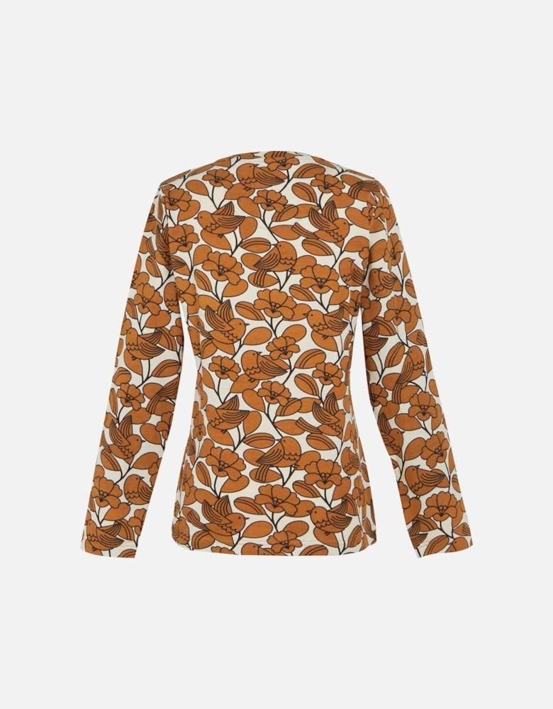 Womens/Ladies Orla Kiely Birdy Long-Sleeved Winter T-Shirt