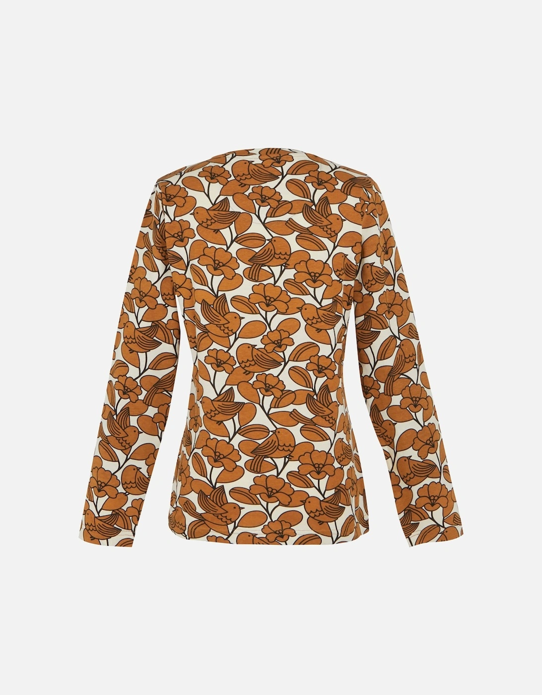 Womens/Ladies Orla Kiely Birdy Long-Sleeved Winter T-Shirt