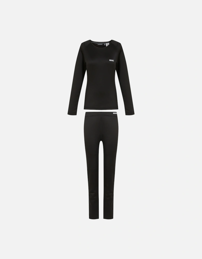 Womens/Ladies Plain Thermal Base Layer Set