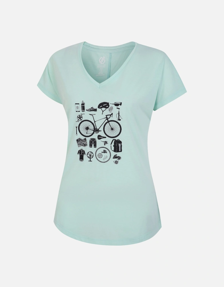 Womens/Ladies Calm Bicycle T-Shirt