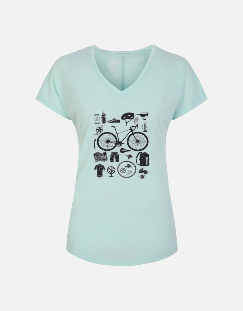 Womens/Ladies Calm Bicycle T-Shirt