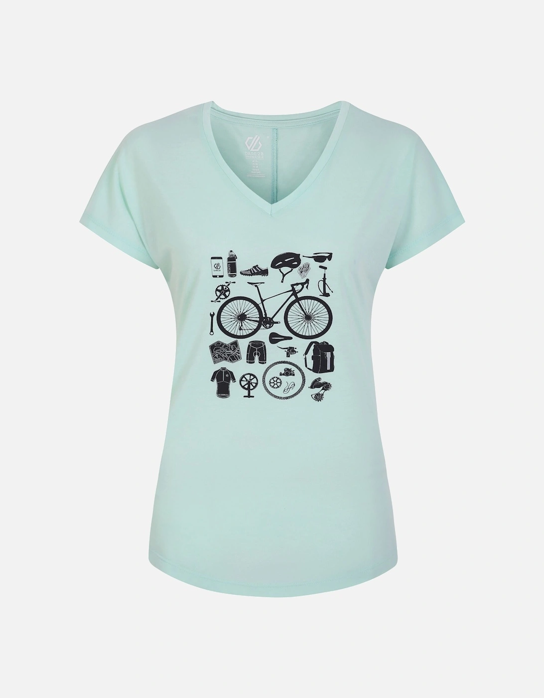Womens/Ladies Calm Bicycle T-Shirt, 6 of 5
