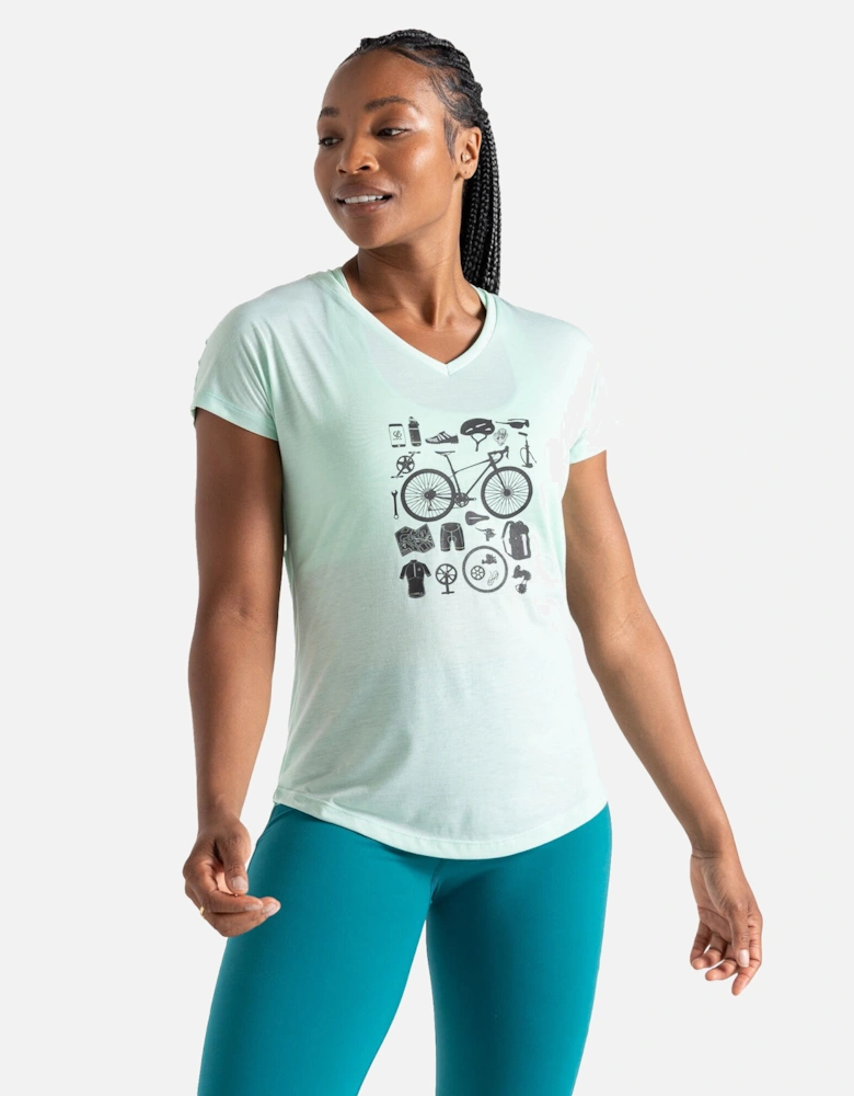 Womens/Ladies Calm Bicycle T-Shirt