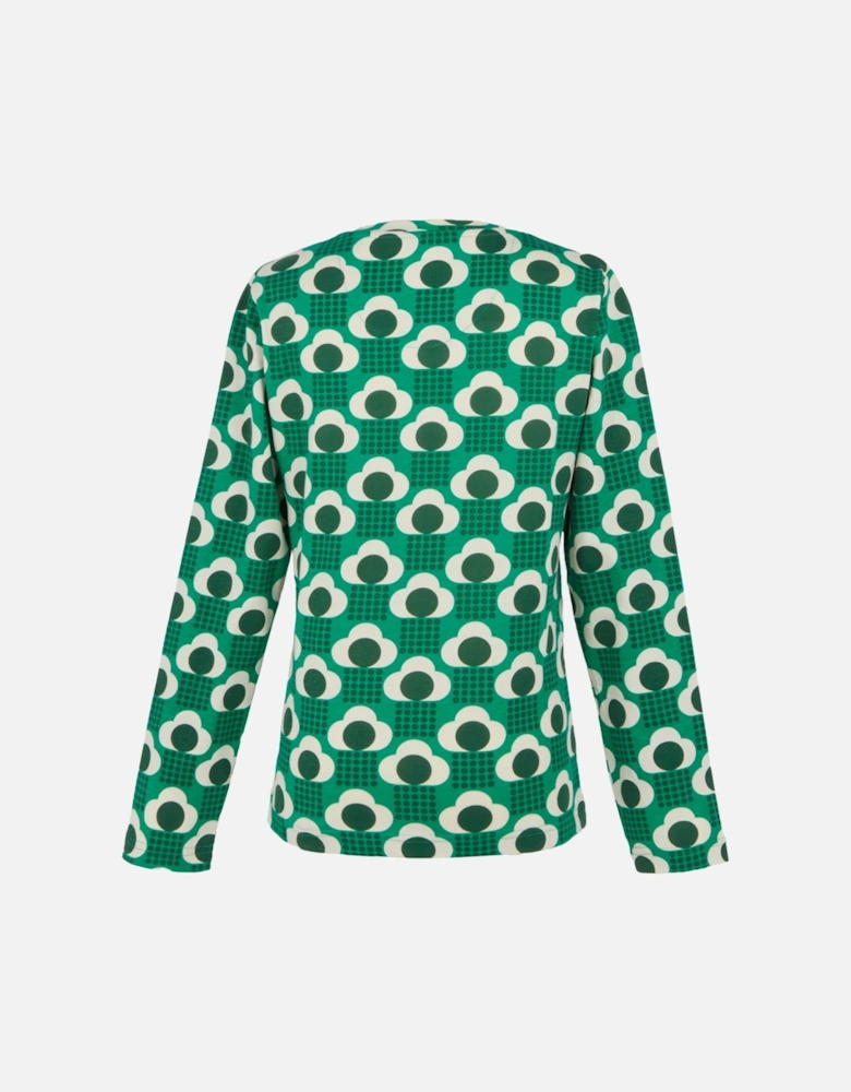 Womens/Ladies Orla Kiely Rain Cloud Long-Sleeved Winter T-Shirt